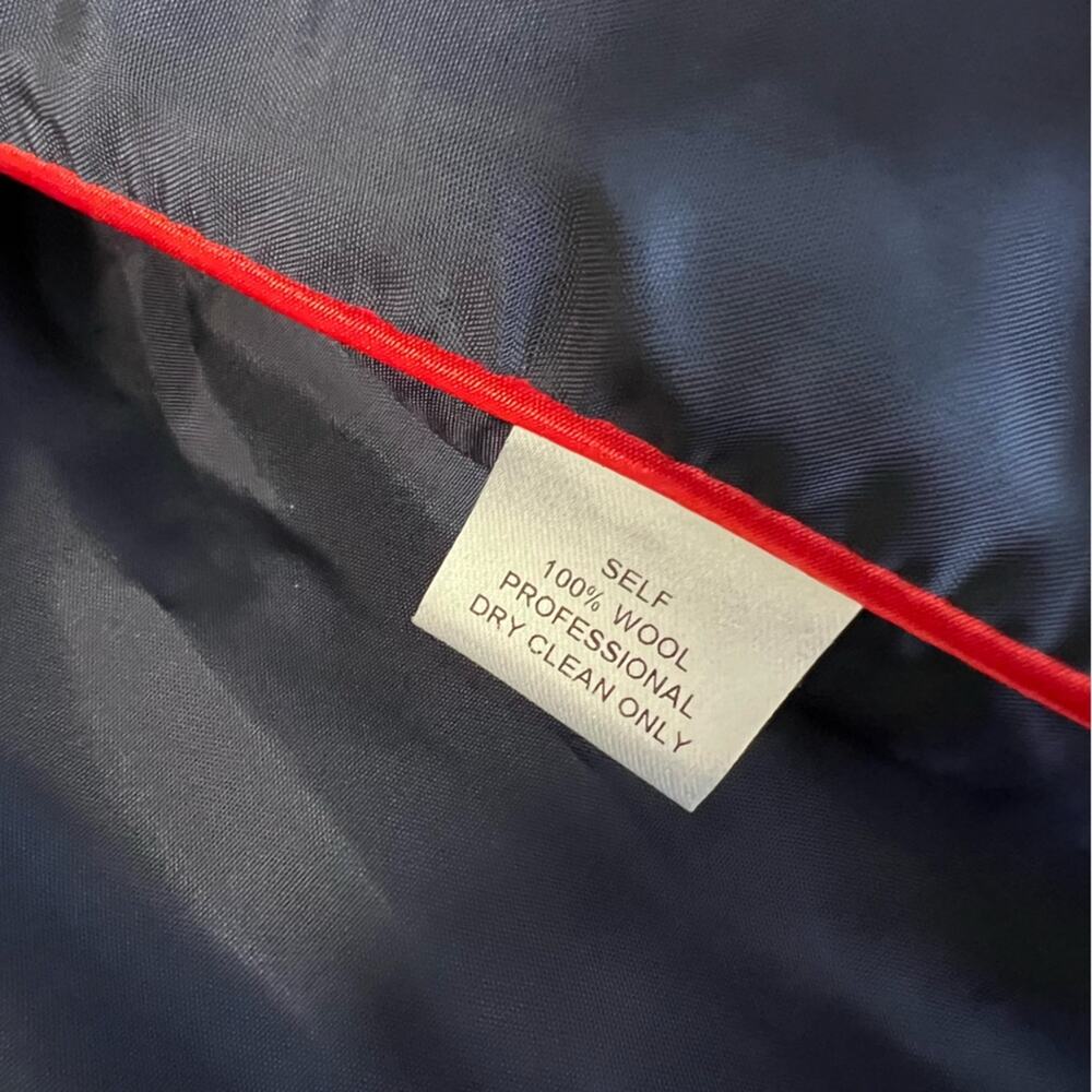 Veronica Beard Dickey Wool Blazer with Striped Insert Tailored Jacket Sz L/8 - Picture 12 of 14